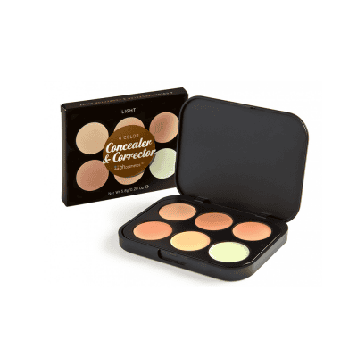 Bảng Kem Che Khuyết Điểm Và Tạo Khối BH Cosmetics 6 Color Concealer & Corrector Palette – Light (5,8g)